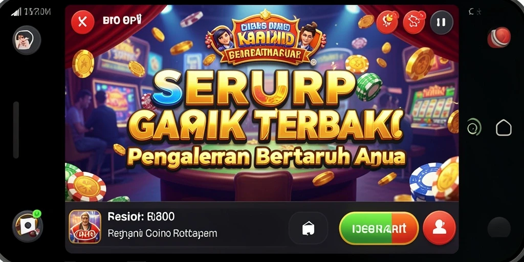 Tampilan gameplay seru di aplikasi Kasino SERURP.