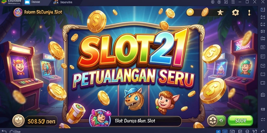 Tangkapan layar utama SLOT21 menunjukkan momen seru dalam permainan petualangan.