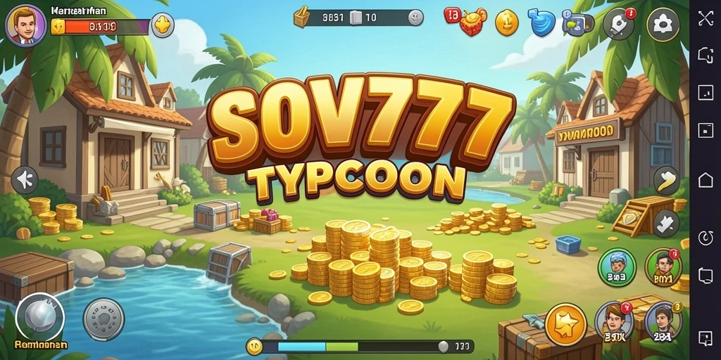 Screenshot gameplay SOV777 yang menampilkan grafis Tycoon yang menarik.